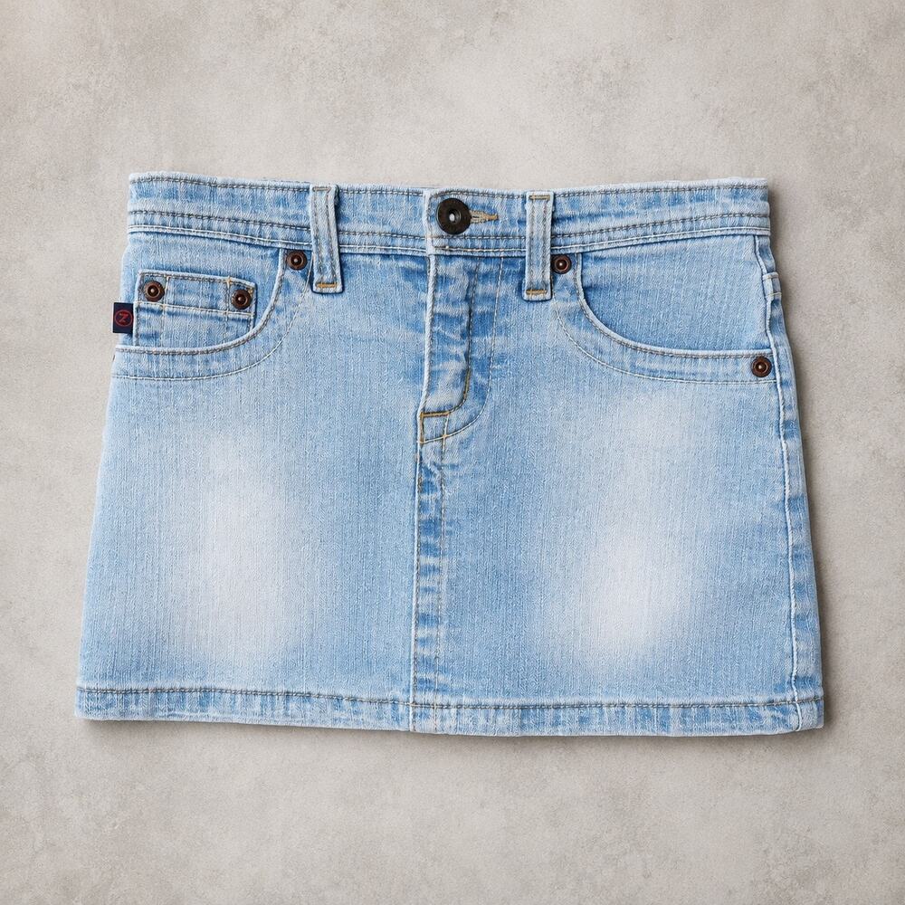 Vintage 90’s Kids Z.Cavaricci Denim Medium Washed Skirt | Size 7